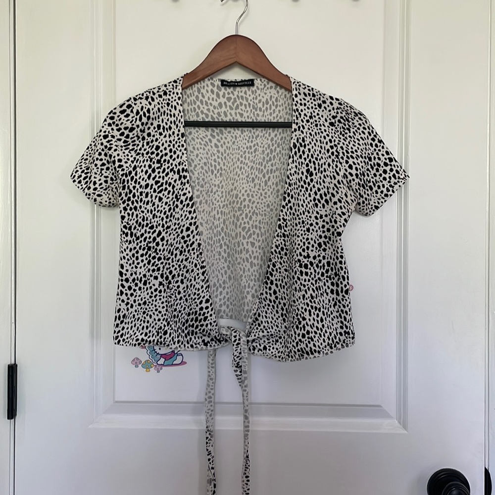 Brandy Melville Crop Wrap Top